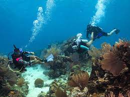 A NAUI instructor take charge of the open water divers.