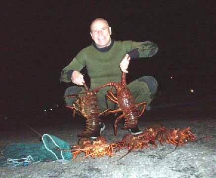 Big bugs on our nitrox dive in fairly good water.